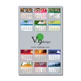 Laminated Card Calendar - 5.25x8.5 Repositionable Adhesive Backing promotional calendar – Laminated Card Calendars – 2026