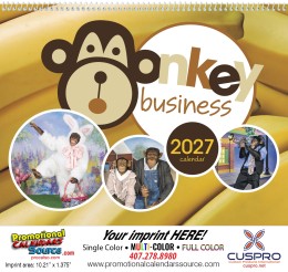Monkey Business Promotional Calendar  promotional calendar – Monkeys Calendars – 2026