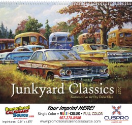 Junkyard Classics by Dale Klee Promotional Calendar  promotional calendar – Cars Calendars – 2026