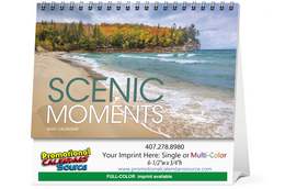 Scenic Moments Large Promotional Desk Calendar  promotional calendar – Tent Desk Calendars – 2026
