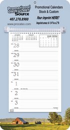 Promotional Weekly Memo Calendar  - Rural Background promotional calendar – Memo Style Calendars – 2026