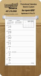 Promotional Weekly Memo Calendar  - Butcher Block promotional calendar – Memo Style Calendars – 2026
