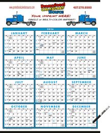 12 Month View Laminated Calendar Size 22"x29" | 2027 promotional calendar – 12 Month View Calendars – 2026