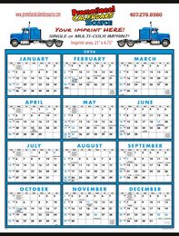 Span-A-Year Calendar with Blue & Black Grids Size 22x29 | 2023 promotional calendar – Year In View Calendars – 2026