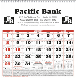 Small Almanac Promotional Calendar Size 11x11 promotional calendar – Almanac Calendars – 2026