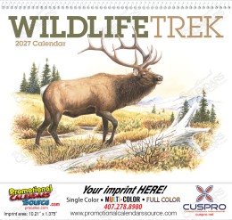 Wildlife Trek 2027 Promotional Wall Calendar – Stunning Wildlife Photography, Spiral Binding for Easy Display promotional calendar – Wildlife Art Calendars – 2026