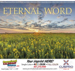 Eternal Word Promotional Calendar – Includes Pre-Planning Sheet, Inspirational Religious Content, Custom Printed, Spiral Binding promotional calendar – Religion Theme Calendars – 2026