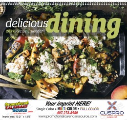Delicious Dining Promotional Calendar,  Spiral promotional calendar – Food Calendars – 2026