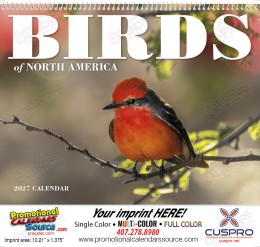Birds of North America Calendar Spiral promotional calendar – Birds Calendars – 2026