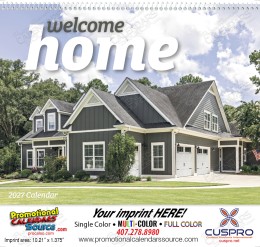 Welcome Home Real Estate Promotional Calendar  Spiral promotional calendar – Homes Calendars – 2026