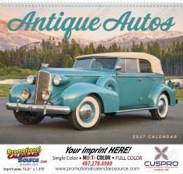 Antique Autos - Promotional Calendar  Spiral promotional calendar – Cars Calendars – 2026