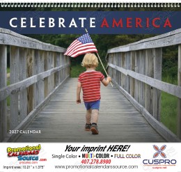 Celebrate America Promotional Calendar Spiral promotional calendar – Patriotic Calendars – 2026