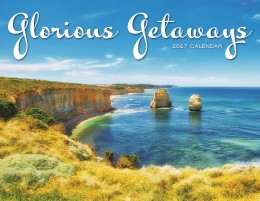 Scenic Glorious Getaways Calendar With  Window Ad-Imprint promotional calendar – Window Cutout Calendars – 2026