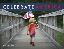 Celebrate America Calendar With  Window Die-Cut Print Area, Stapled, 11x17 promotional calendar – Window Cutout Calendars – 2026