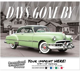 Classic Cars of Days Gone By Wall Calendar  - Stapled promotional calendar – Cars Calendars – 2026