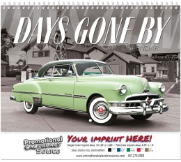 Classic Cars of Days Gone By Wall Calendar  - Spiral promotional calendar – Cars Calendars – 2026