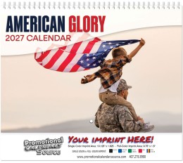 American Glory Wall Calendar  - Spiral promotional calendar – Patriotic Calendars – 2026