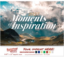 Moments of Inspiration Wall Calendar Stapled promotional calendar – Inspirational Calendars – 2026