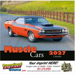 Muscle Cars Promotional Calendar  - Stapled promotional calendar – Cars Calendars – 2026