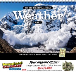 The Old Farmer Weather Watcher's Calendar Spiral Binding promotional calendar – Nature Calendars – 2026