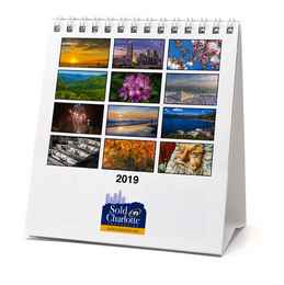 Custom Desk Tent Calendar 4.75x5.25 promotional calendar – Custom Desk Calendars – 2026