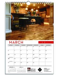 Custom Wall Calendar with Top Spiral Binding, 11x17 promotional calendar – Custom Multi Image Calendars – 2026