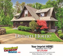 Dream Homes Calendar 2027 - Stapled - Gloss Quality Paper promotional calendar – Homes Calendars – 2026