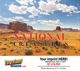 National Treasures Scenic Calendar 2027 - Stapled promotional calendar – Scenic Calendars – 2026