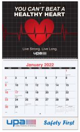 Full Color Custom Wall Calendar, Spiral Binding, 13 Full Color Images, Drop Ad Copy promotional calendar – Custom Multi Image Calendars – 2026