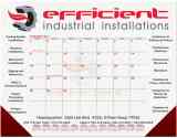 Red & Black Grid Desk Pad Calendar, Size 21.75"x17" promotional calendar – Desk Pad Calendars – 2026