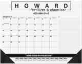 Desk Pad Calendar Black Grid Side Notes promotional calendar – Desk Pad Calendars – 2026