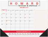 Desk Pad Calendar Red & Black Grid Side Notes  promotional calendar – Desk Pad Calendars – 2026
