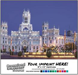 World Scenes - Scenic Promo Calendar - Spanish/English Bilingual promotional calendar – Spanish English Bilingual Calendars – 2026