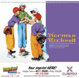 Wonderful World of Norman Rockwell Promotional Calendar  Spiral promotional calendar – Norman Rockwell Calendars – 2026