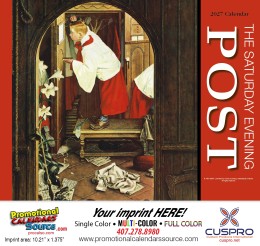 Saturday Evening Post Promotional Calendar  Stapled promotional calendar – Norman Rockwell Calendars – 2026