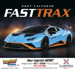 Fast Trax Promotional Cars Calendar  Stapled promotional calendar – Cars Calendars – 2026