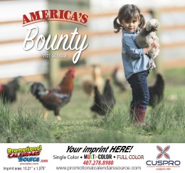 America&rsquo;s Bounty Wall Calendar Stapled promotional calendar – Agriculture Calendars – 2026