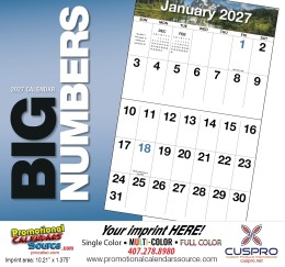 Big Blocks and Big Numbers Scenic Calendar Stapled promotional calendar – Scenic Calendars – 2026
