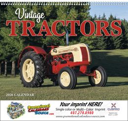 Legendary Tractors Promotional Calendar – Custom Spiral-Bound 13-Month Calendar with Vibrant Farm Machinery Photos promotional calendar – Tractors Calendars – 2026
