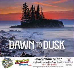 Dawn to Dusk Calendar  - Stapled promotional calendar – America Scenic Calendars – 2026