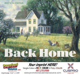 Back Home Promotional Calendar  Stapled promotional calendar – Homes Calendars – 2026