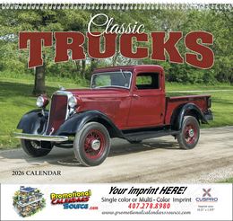 Classic Trucks Promotional Calendar  - Spiral promotional calendar – Trucks Calendars – 2026
