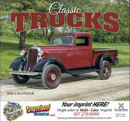 Classic Trucks Promotional Calendar  Stapled promotional calendar – Trucks Calendars – 2026