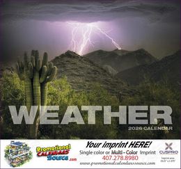 Weather Almanac Promotional Calendar  Stapled promotional calendar – Nature Calendars – 2026