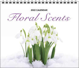 Floral Scents Promo Wall Calendar, 12.25x22, Spiral promotional calendar – Flowers Calendars – 2026