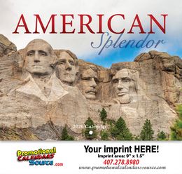 American Splendor Wall Calendar  promotional calendar – America Scenic Calendars – 2026