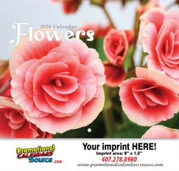 Flowers Promo Wall Calendar, 11x19 promotional calendar – Gardens Calendars – 2026
