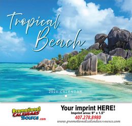 Tropical Beach Promotional Calendar  promotional calendar – Scenic Calendars – 2026