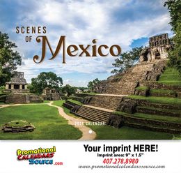 Scenes of Mexico Wall Calendar Stapled  promotional calendar – Mexico Calendars – 2026