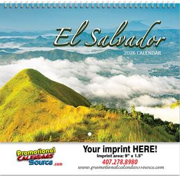 El Salvador Walll Calendar  Calendario 2027 - Spiral promotional calendar – Sur America y Caribe Calendars – 2026